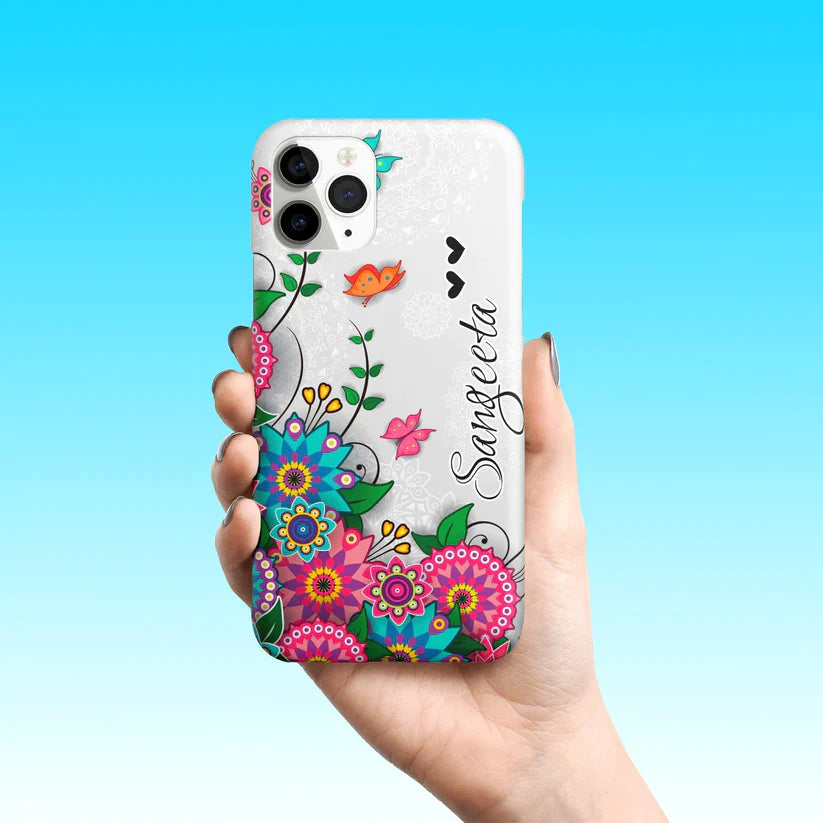 Butterfly Floral Slim Phone Case Cover For Samsung
