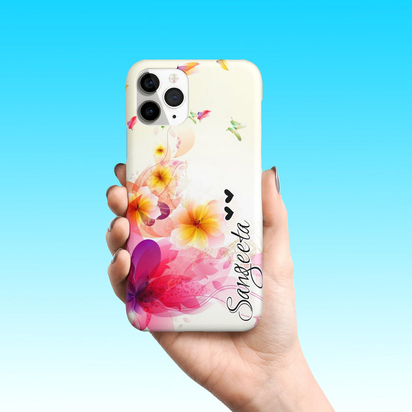 Butterfly Floral Slim Phone Case Cover For Samsung