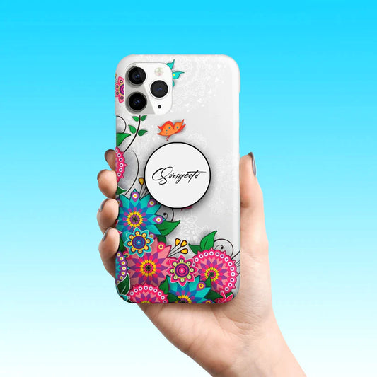 Butterfly Floral Slim Phone Case Cover For Vivo