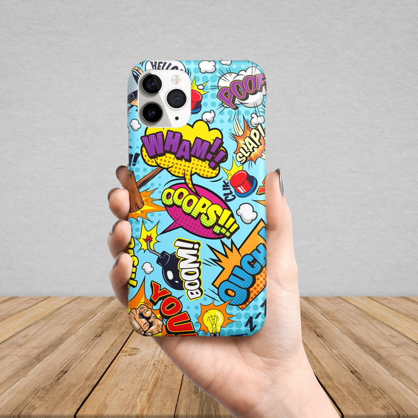 Comic elements colorful seamless pattern Phone Case Cover For Samsung