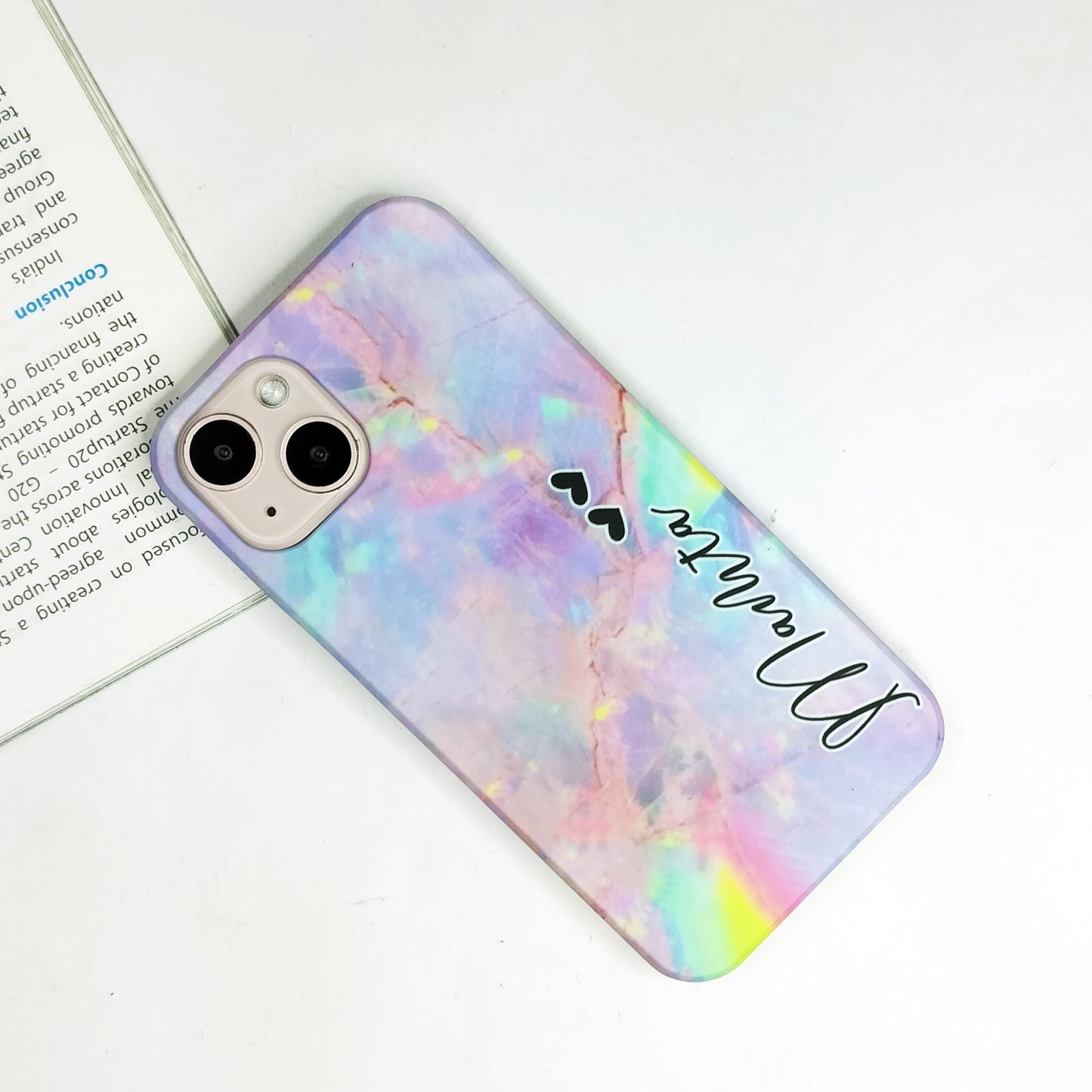 Cotton Candy Marble Phone Case Cover For Samsung