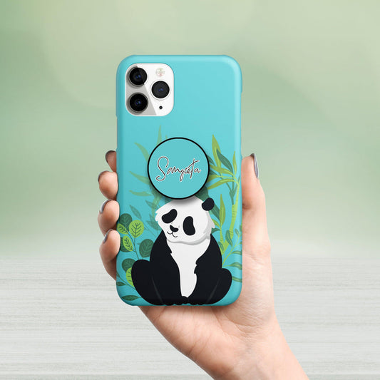 Cute Wild Panda Hard Matte Phone Case Cover For Samsung