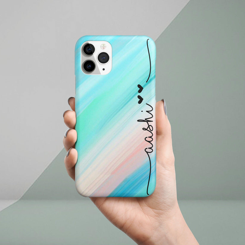 Floating Marble Effect Phone Case Cover For Samsung