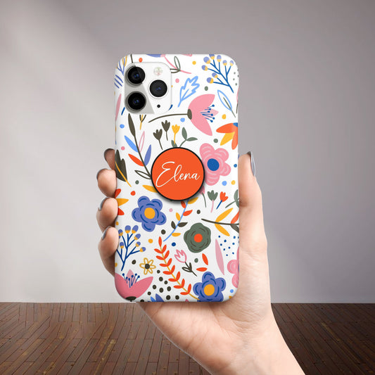 Floral Tulip Slim Phone Case Cover For Oppo