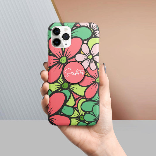 Floral Vibrant Slim Phone Case Cover For Oppo