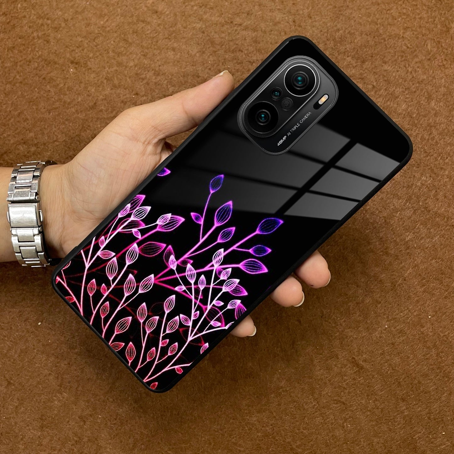 Multicolor Flower Print Glass Case Cover For Redmi/Xiaomi ShopOnCliQ