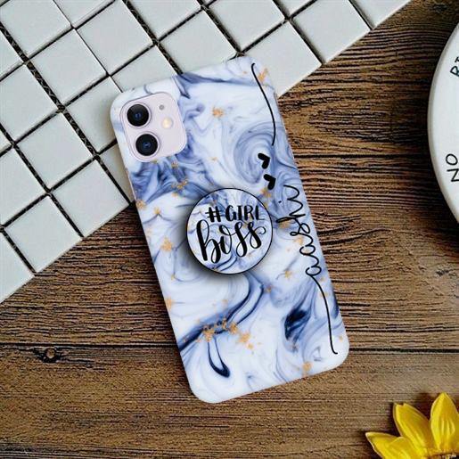 Oriane Marble Print Slim Phone Case Cover For Vivo