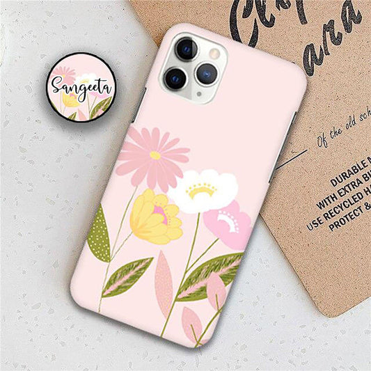 Pastel Flower Slim Phone Case Cover For Vivo