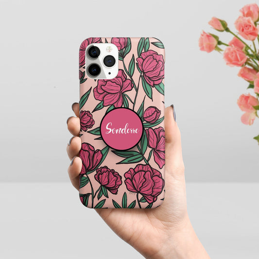 Personalized Floral Slim Mobile Case Cover For Oppo