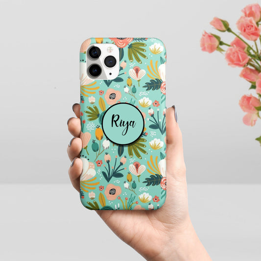 Personalized Floral Slim Mobile Case Cover For Vivo