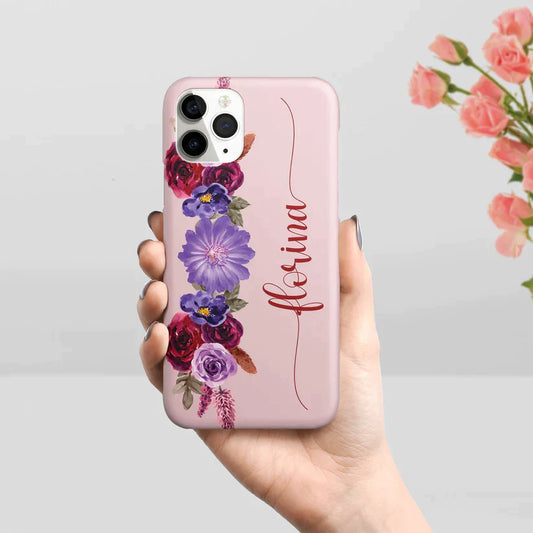 Personalized Wildflower Floral Slim Phone Case Cover For Samsung