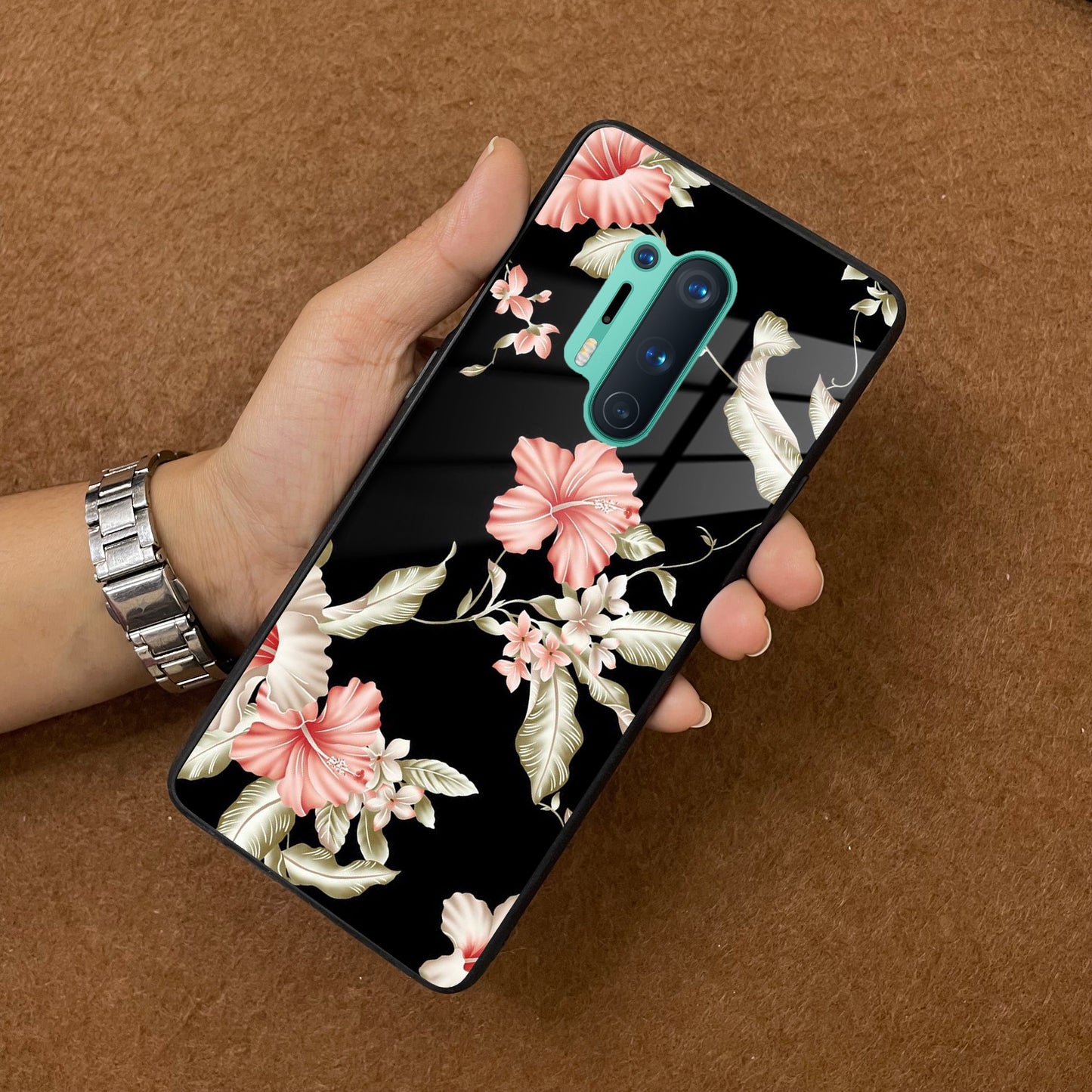 Retro Floral Glass Phone Case And For OnePlus ShopOnCliQ