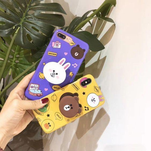 The Cute Bear And Bunny Design Slim Phone Case Cover ShopOnCliQ