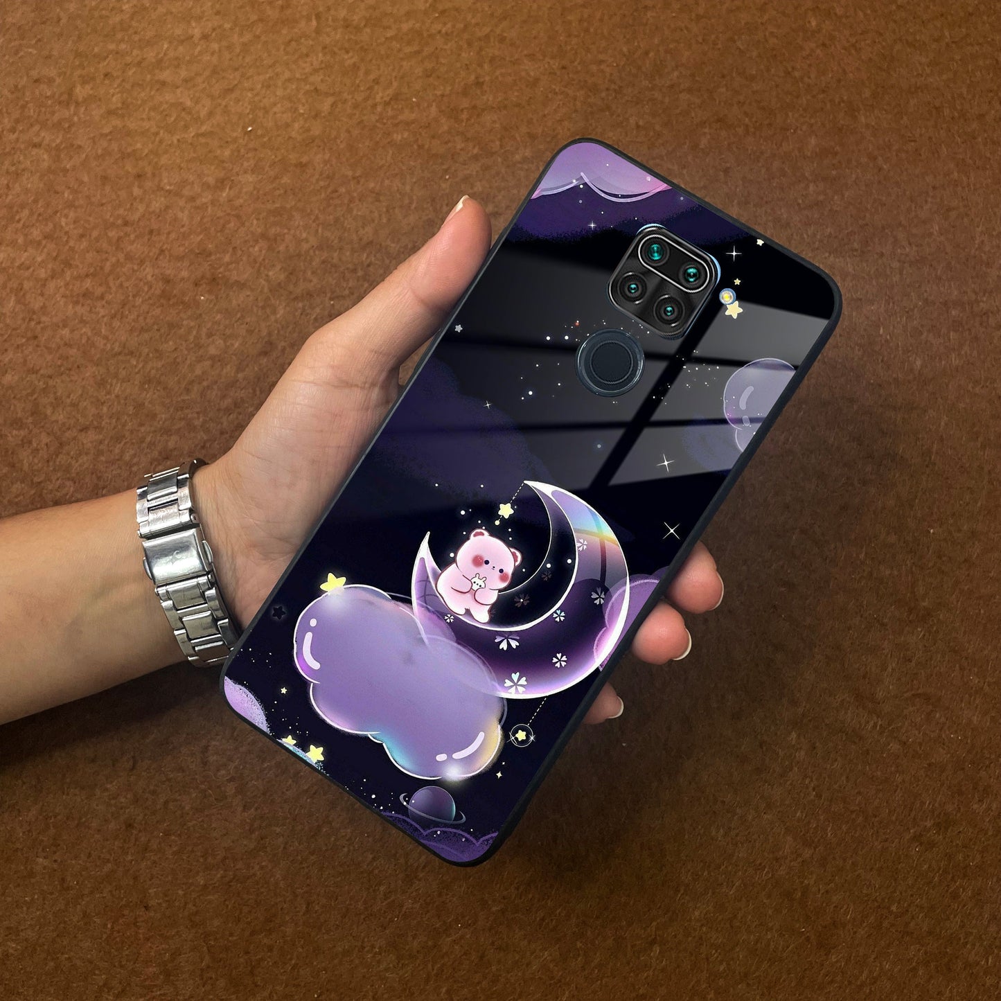 Sky Panda Design Glass Phone Case Cover For Redmi/Xiaomi
