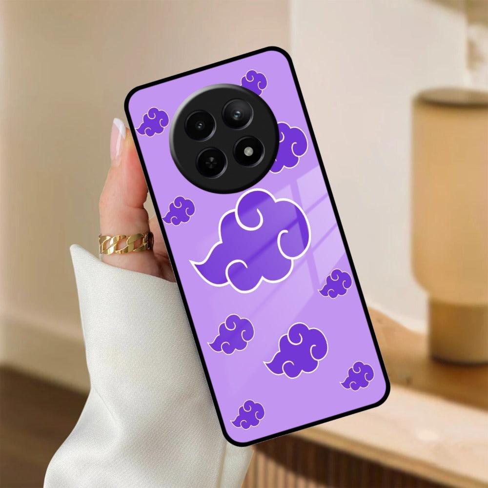 Purple Cloud Mobile Glass Phone Case Cover For Realme/Narzo