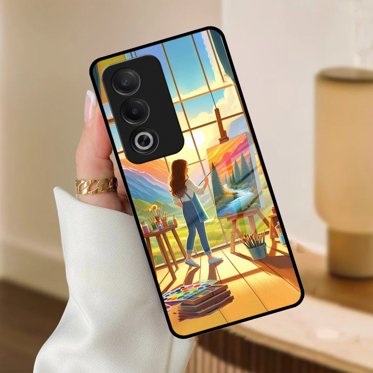 Canvas of Dreams Metal Case Cover For Oppo