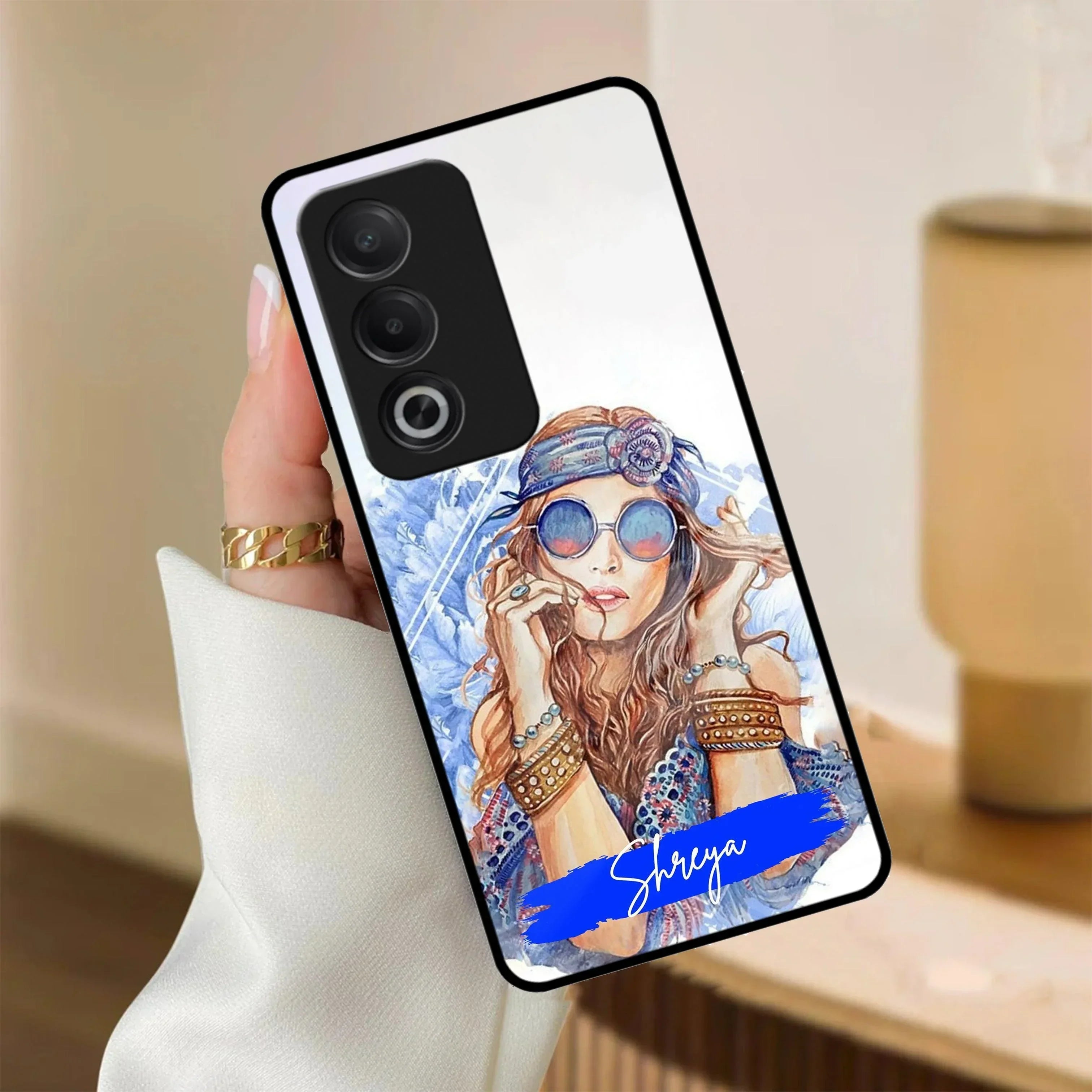 Bindass Babe Customize Glass Case Cover For Oppo - ShopOnCliQ