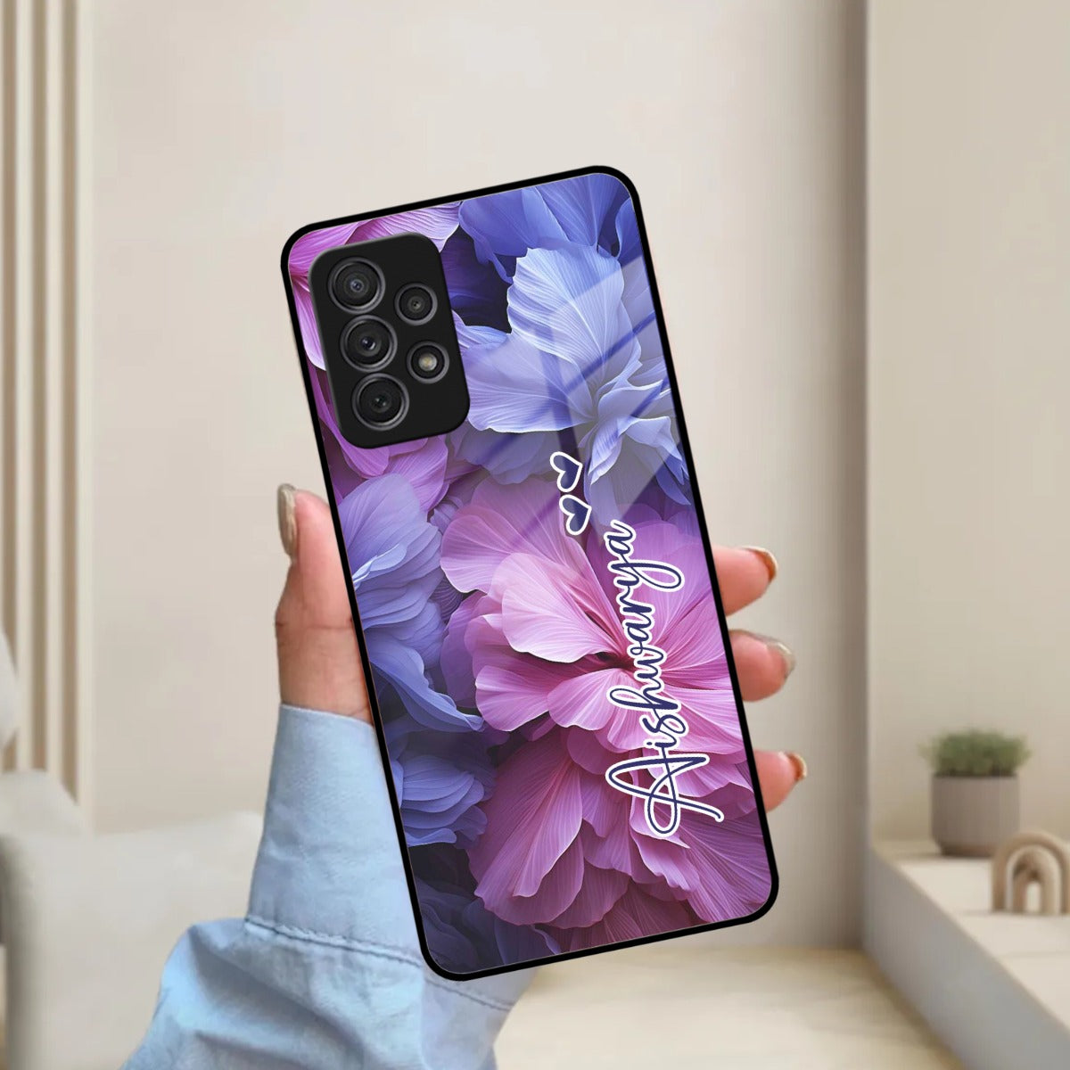 Perfect Customized Floral Glossy Metal Case Cover For Samsung - ShopOnCliQ