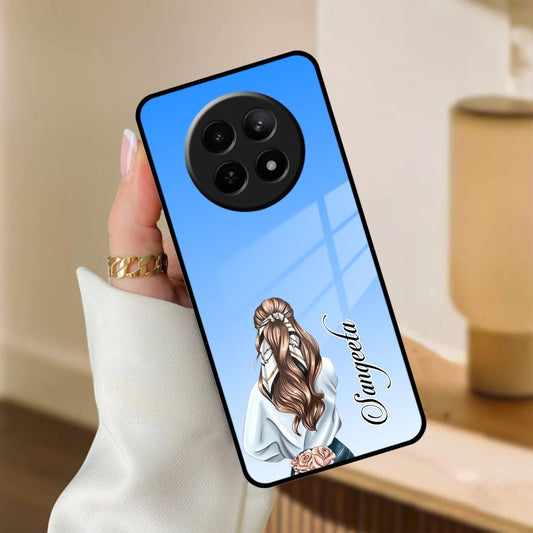 Styles Girl Customize Name Glass Case For Realme/Narzo