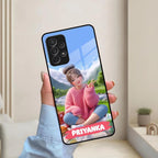 Cute Girl Glossy Metal Case Cover For Samsung - ShopOnCliQ