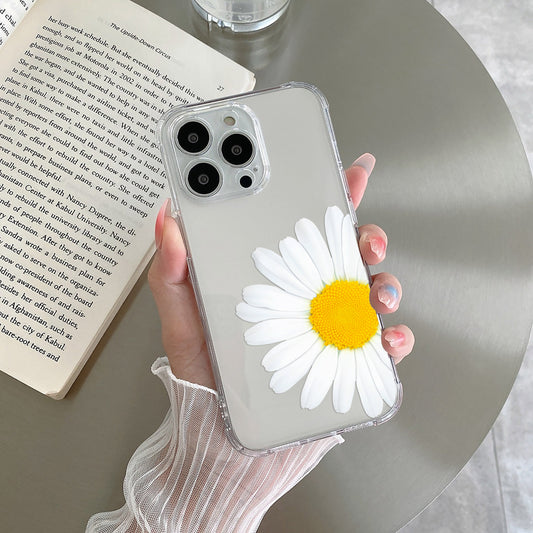 Daisy Flower Transparent silicon case For Google