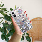Happy Tea Time Transparent Silicon Case For Vivo V21 5G