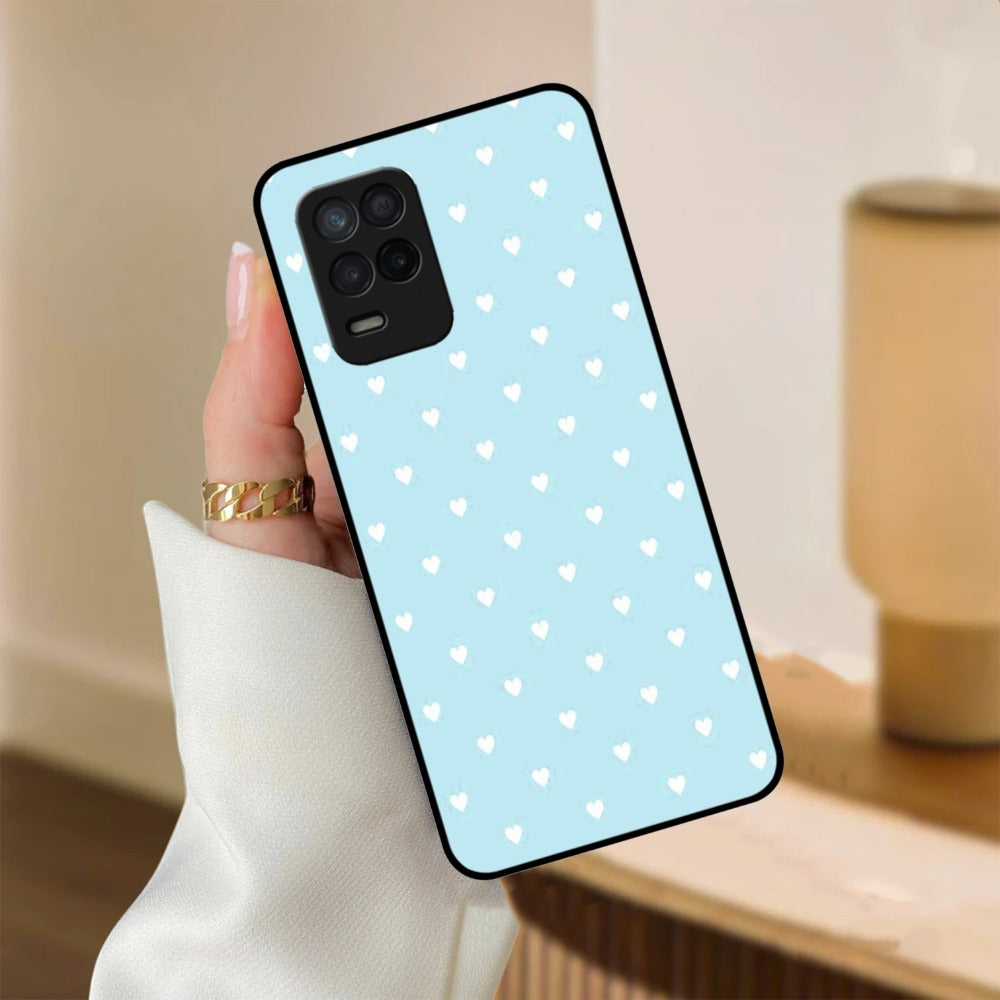 Heart Design Glossy Metal Case Cover For Realme