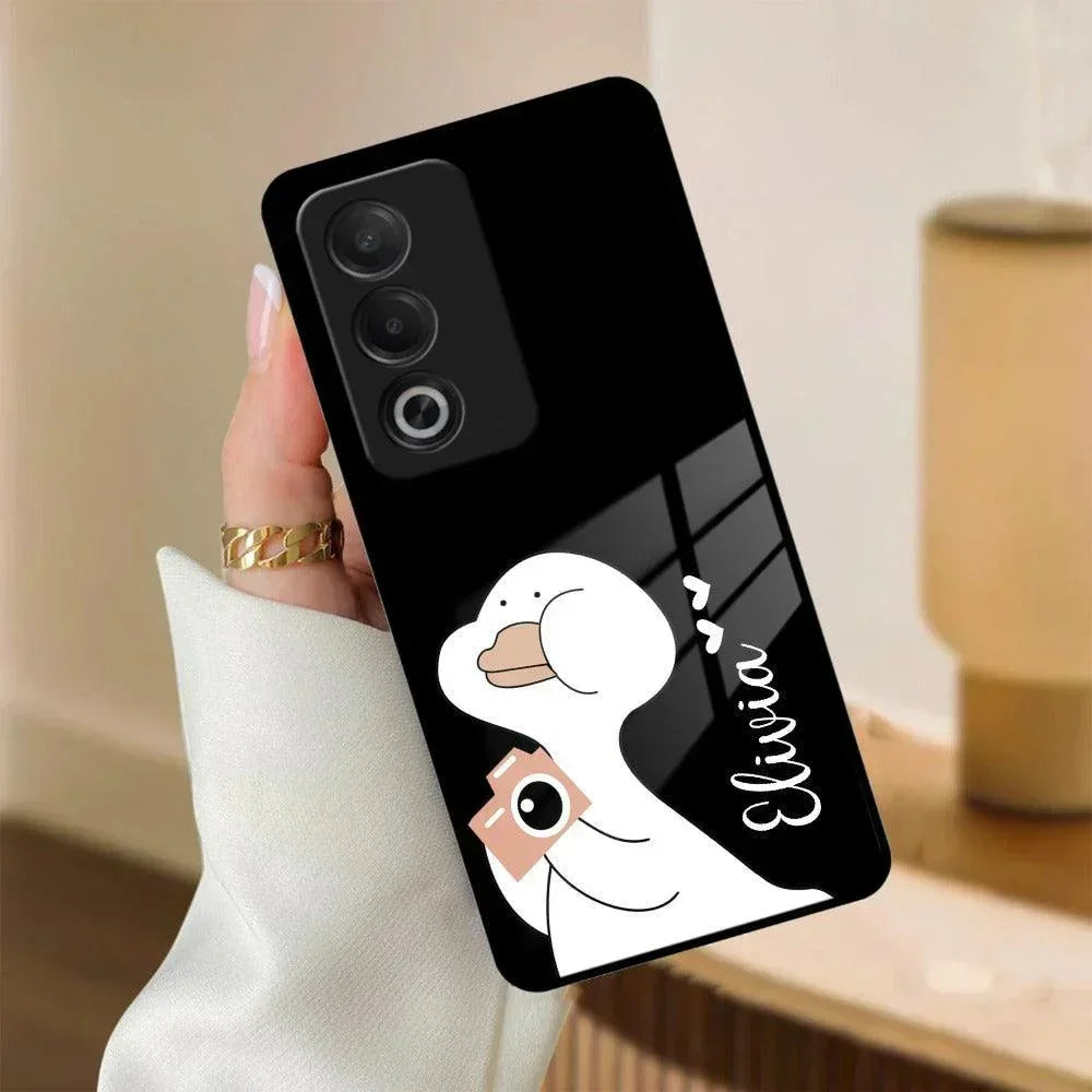 White Duck Glass Case Cover For Oppo - ShopOnCliQ