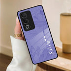 Customized luxury Purple leaves Glossy Metal Case Cove For Oppo - ShopOnCliQ