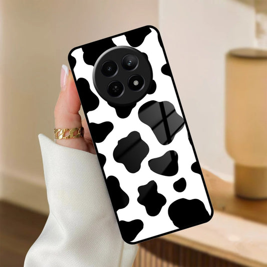 Cow Print Glass Phone Case And Cover For Realme/Narzo