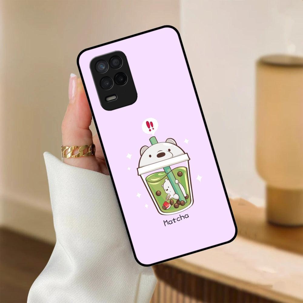 Cartoon Matcha Tea We Bare Bears Glossy Metal Case Cover For Realme - ShopOnCliQ