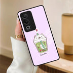 Cartoon Matcha Tea We Bare Bears Glossy Metal Case Cover For Oppo - ShopOnCliQ