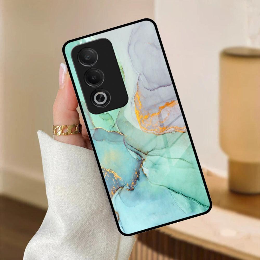 Marble Glass Finish Phone Case And Cover For Oppo