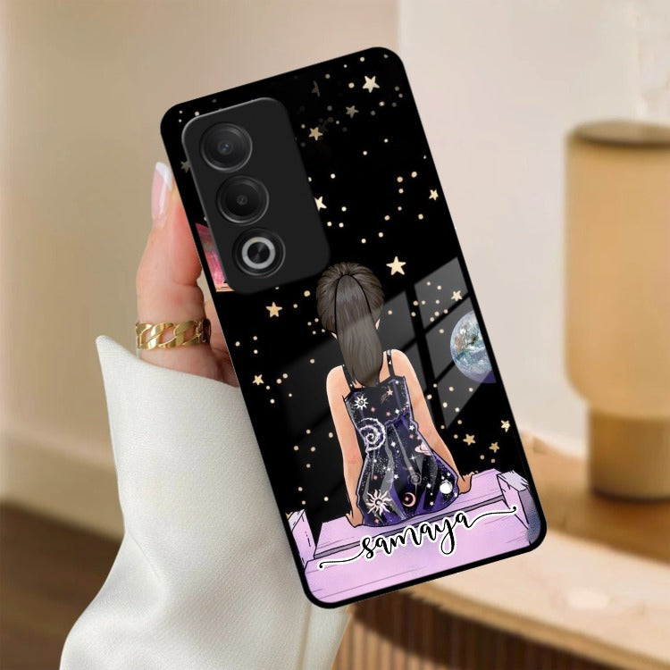 Girl In Universe Customised Glossy Metal Case Cover For Oppo - ShopOnCliQ