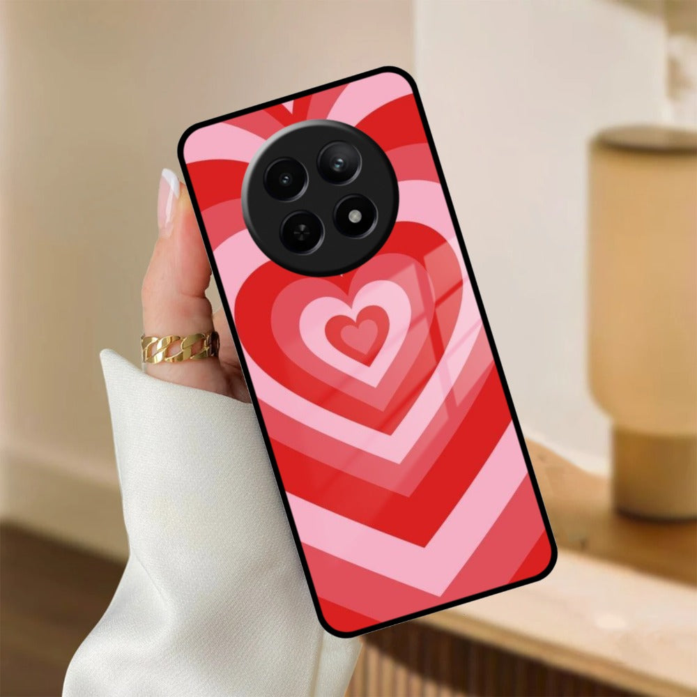 Latte Love Patter Glass Case Cover For Realme/Narzo