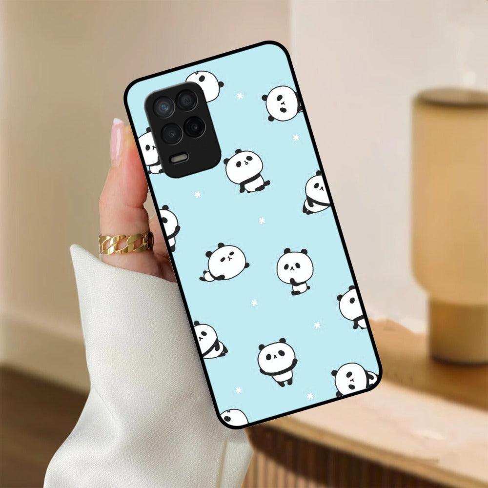 Cute Panda Blue Glossy Metal Case Cover For Realme - ShopOnCliQ