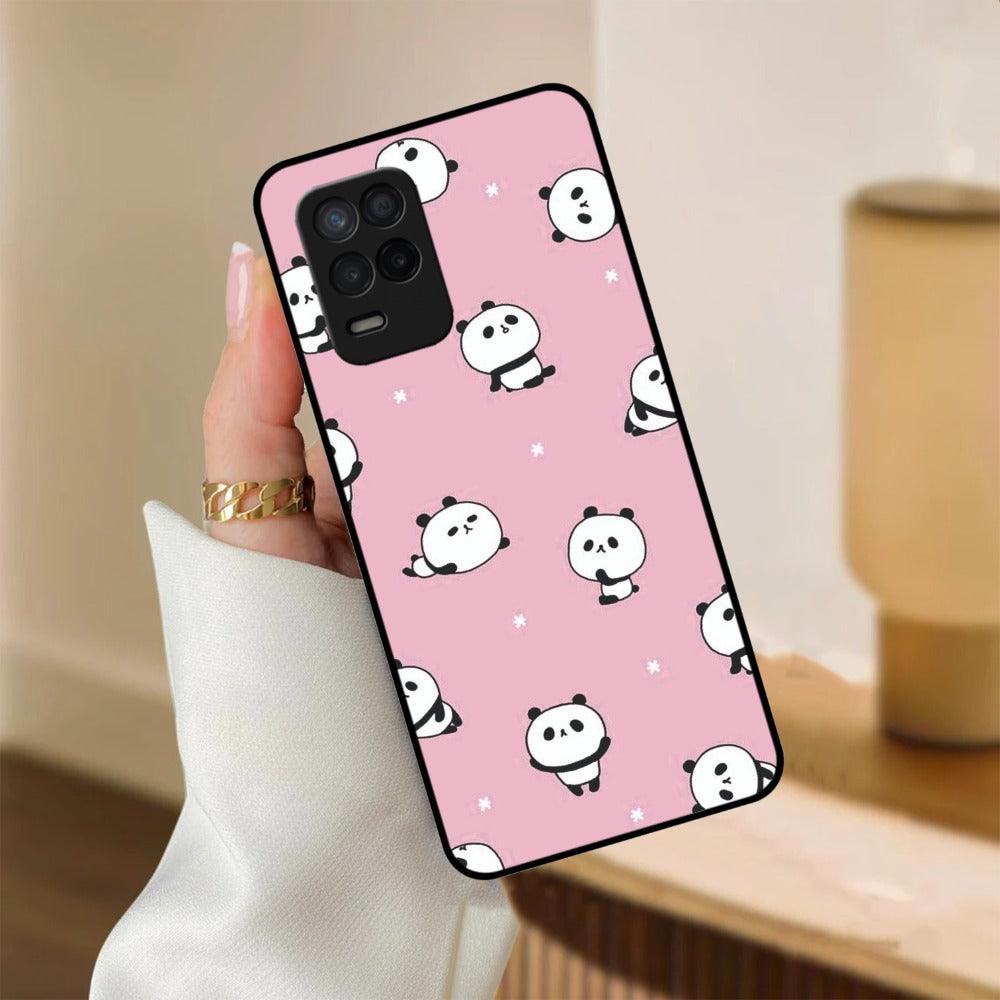 Cute Panda Glossy Metal Case Cover For Realme - ShopOnCliQ