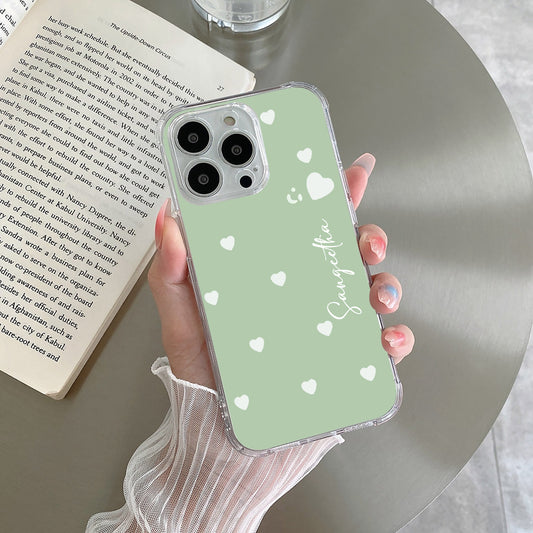 Be Loved Customize Transparent Silicon Case Mint Green For iQOO