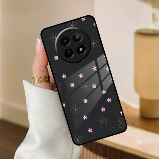 Floral Night Glass Case Cover For Realme/Narzo