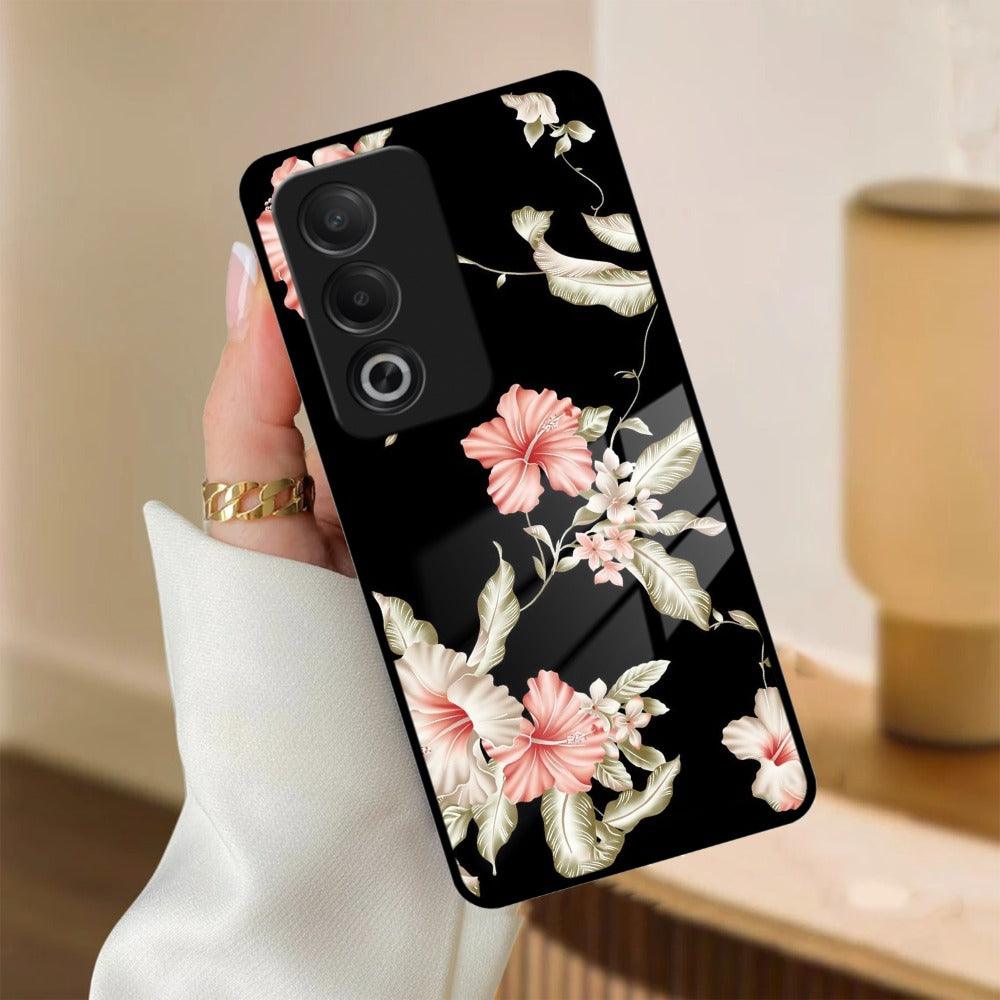 Retro Floral Glass Phone Case And For Oppo