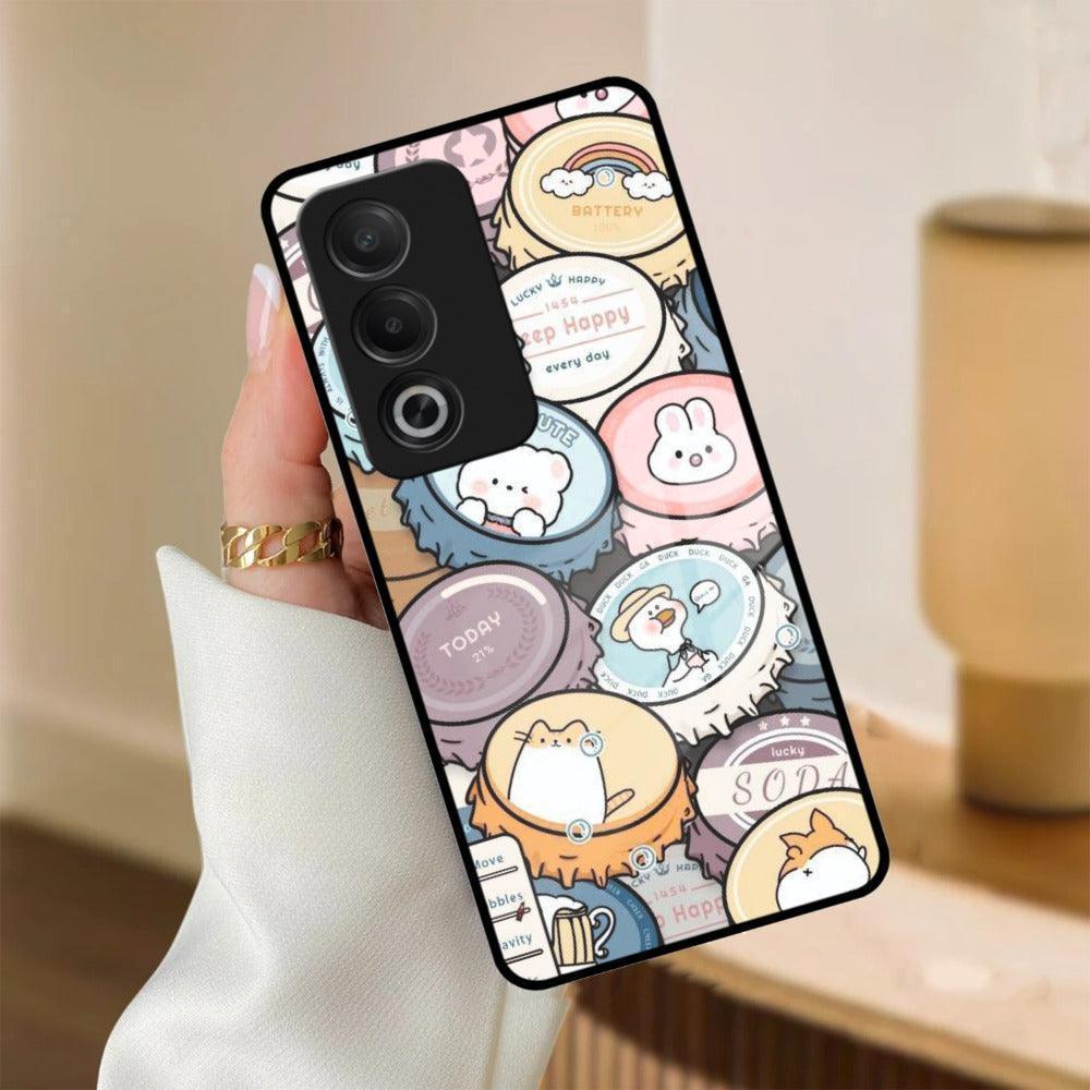 Bunny Buddies Glass Case Cover For Oppo - ShopOnCliQ