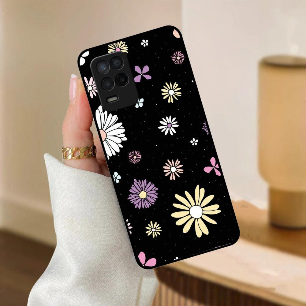 Seamless Floral Glossy Customised Metal Case Cover For Realme - ShopOnCliQ