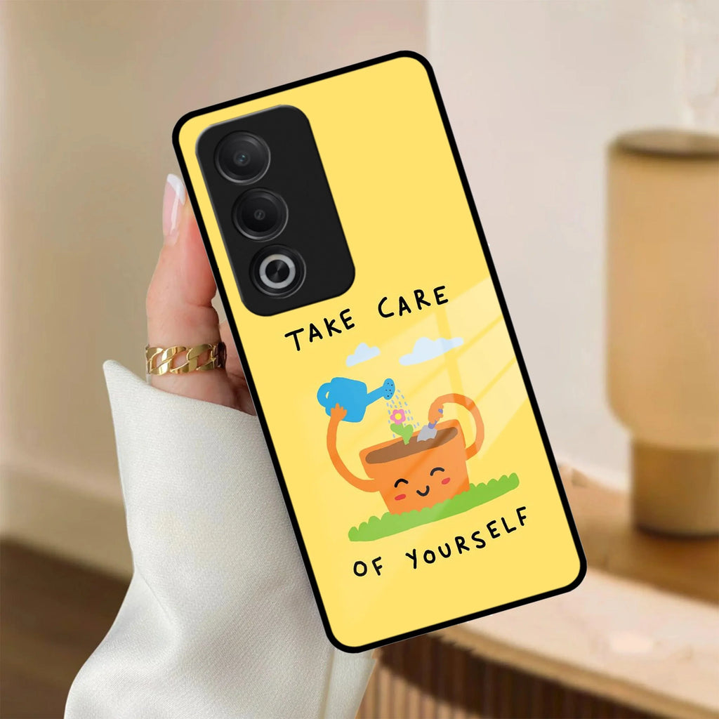 Take Care Glossy Metal Case Cover For Oppo - ShopOnCliQ