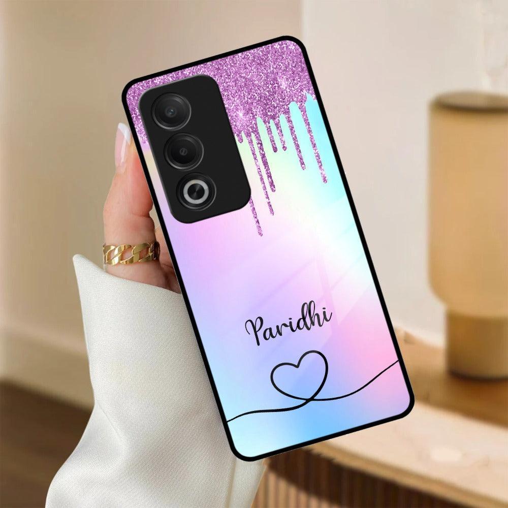 MultiColor Glitter Glass Case For Oppo - ShopOnCliQ