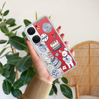 Happy Tea Time Transparent Silicon Case For iQOO Z7 Pro 5G