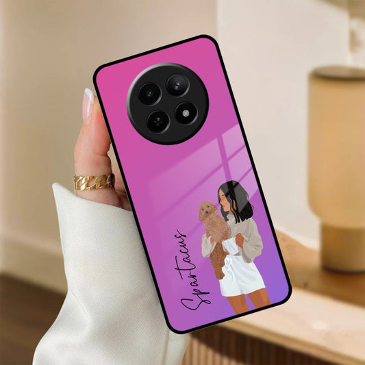 Customize Pet Name Glass Case For Realme/Narzo