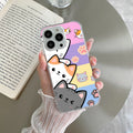 Cute Cat Anti Yellow Clear Case For iPhone 13 Pro Max