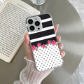 Elegant Rose Parad Anti Yellow Clear Case For iPhone 13 Pro Max