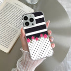 Elegant Rose Parad Anti Yellow Clear Case For iPhone 16 Pro