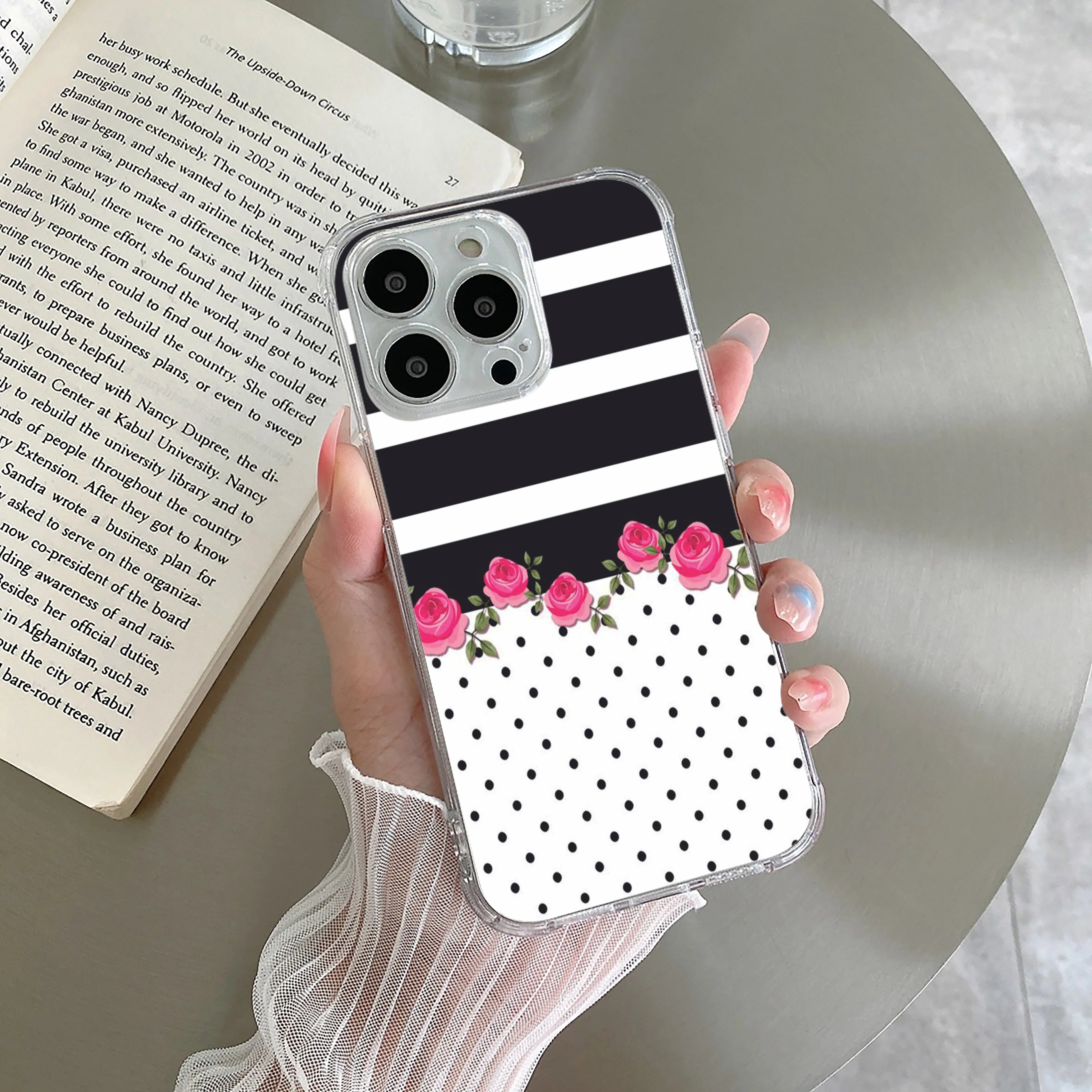 Elegant Rose Parad Transparent Silicon Case For iPhone - ShopOnCliQ